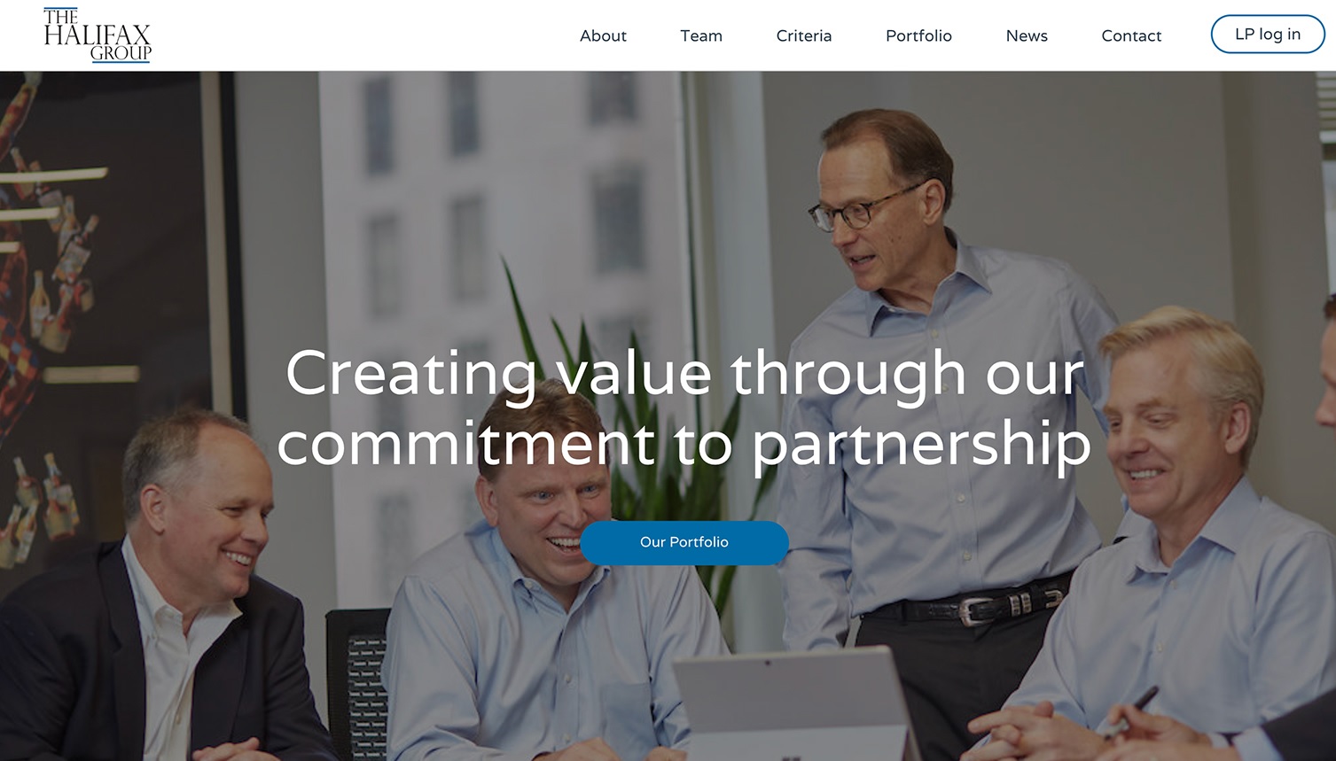 The Halifax Group CuttingEdge Private Equity Web Experience